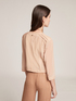 Short jacket with tulle inserts image number 1
