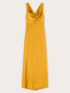 Langes Kleid aus Satin mit Drapierung image number 4