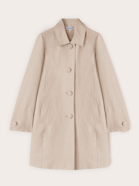 Cotton satin coat