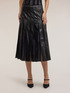 Pleated skirt in Smart Couture coated fabric image number 4