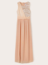 Langes Kleid Peplum mit Full-Pailletten-Bustier image number 4