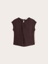 T-Shirt aus Leinenmischung mit Drapierung image number 4