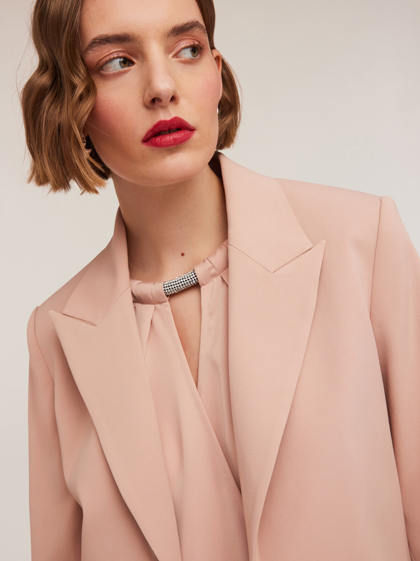 Cotton blend canvas spencer jacket image number 3