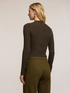 Ribbed turtleneck sweater with jewel buttons image number 1