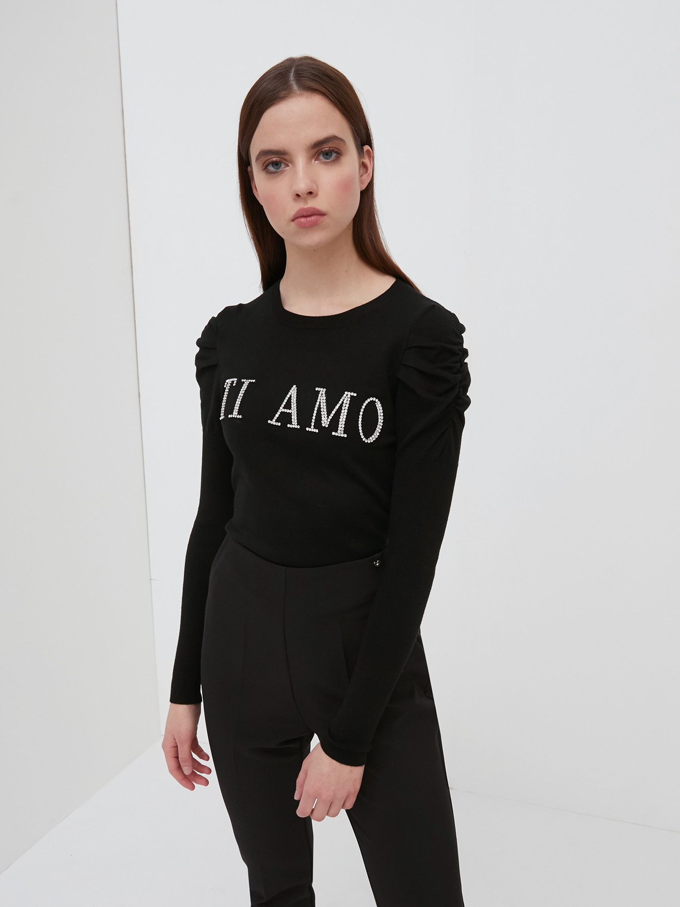 Sweater with embroidered lettering image number 2