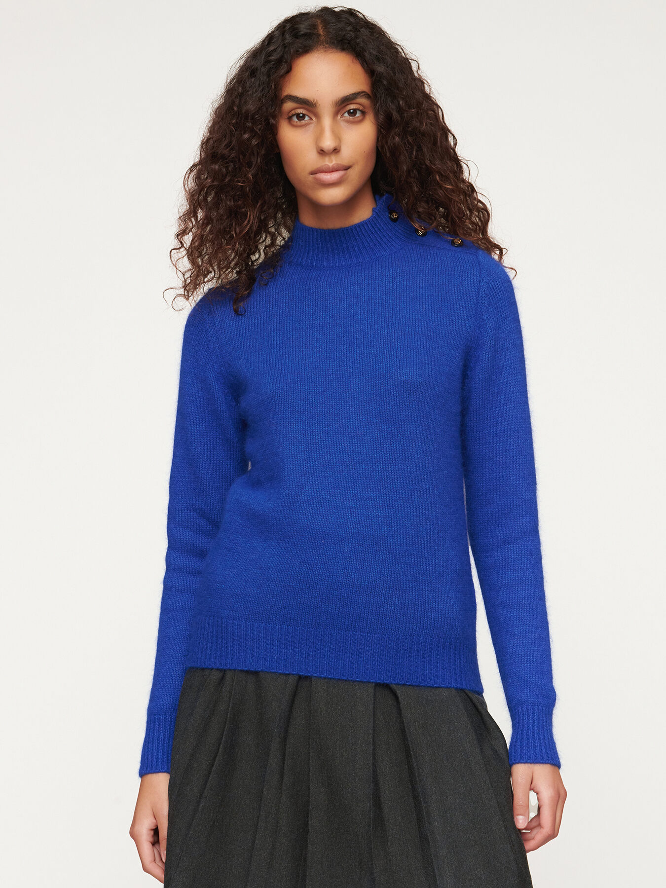 Angora blend turtleneck sweater image number 0