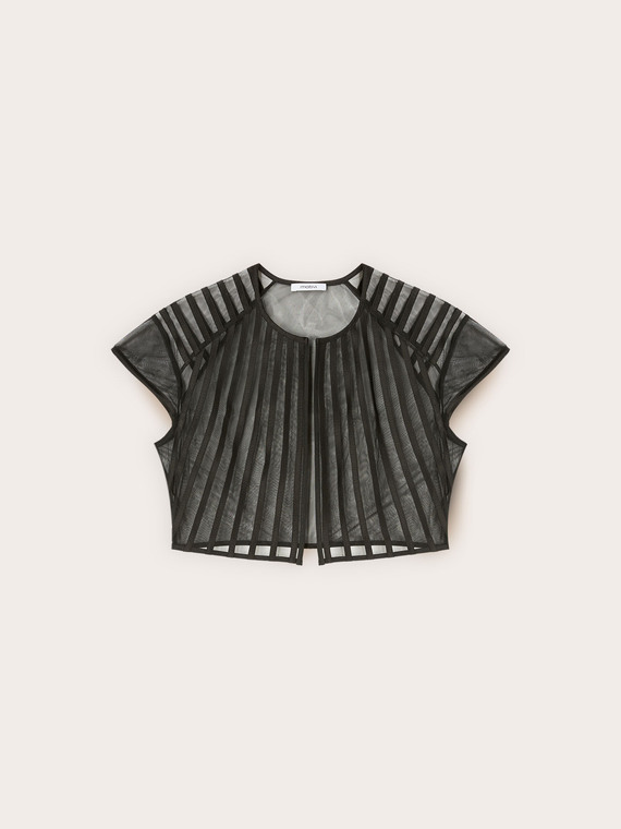 Tulle and satin shrug