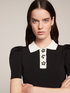 Vestito in maglia colletto a contrasto image number 2