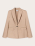 Blazer monopetto misto lino image number 4