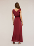 Long dress with pleated edges image number 1