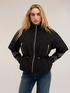 Quilted hooded cape with drawstring image number 0