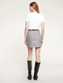 Short lurex blend tweed skirt image number 1