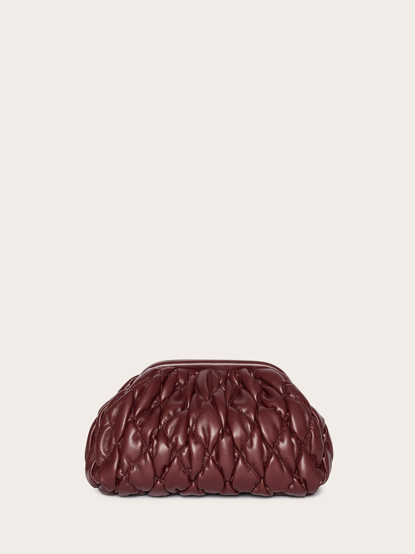 Quilted clutch with chain shoulder strap image number 2