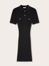 Rochie din tricot cu guler polo image number 4