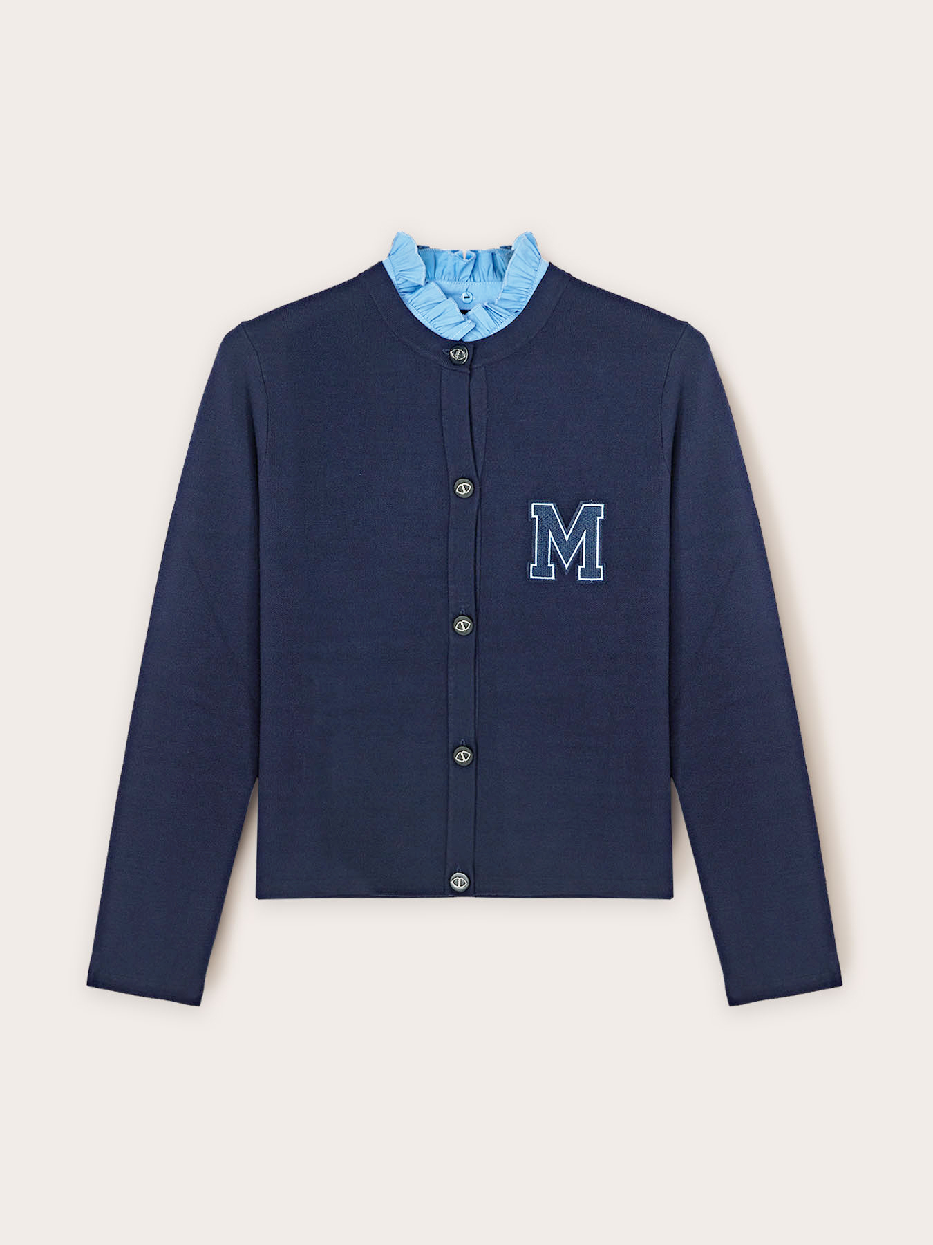 C&aacute;rdigan estilo universitario image number 4