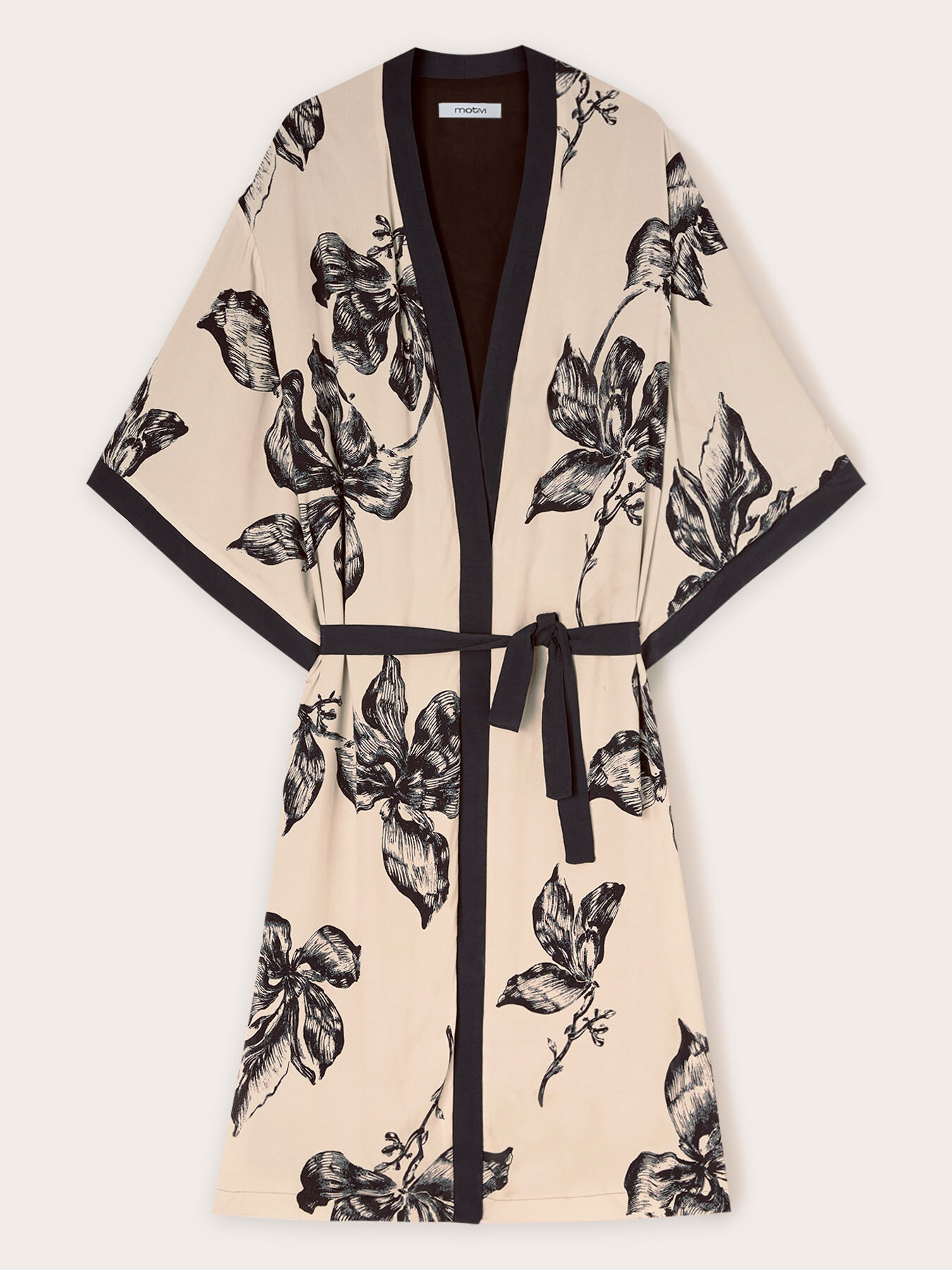Patterned viscose kimono image number 4