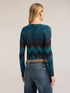 Jacquard-Strickpullover aus Viskose-Lurex-Mix image number 1