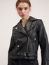 Leather-effect biker jacket image number 3