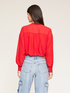 Flowing blouse with keyhole feature image number 1