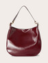 Hobo bag in tessuto spalmato lucido image number 1