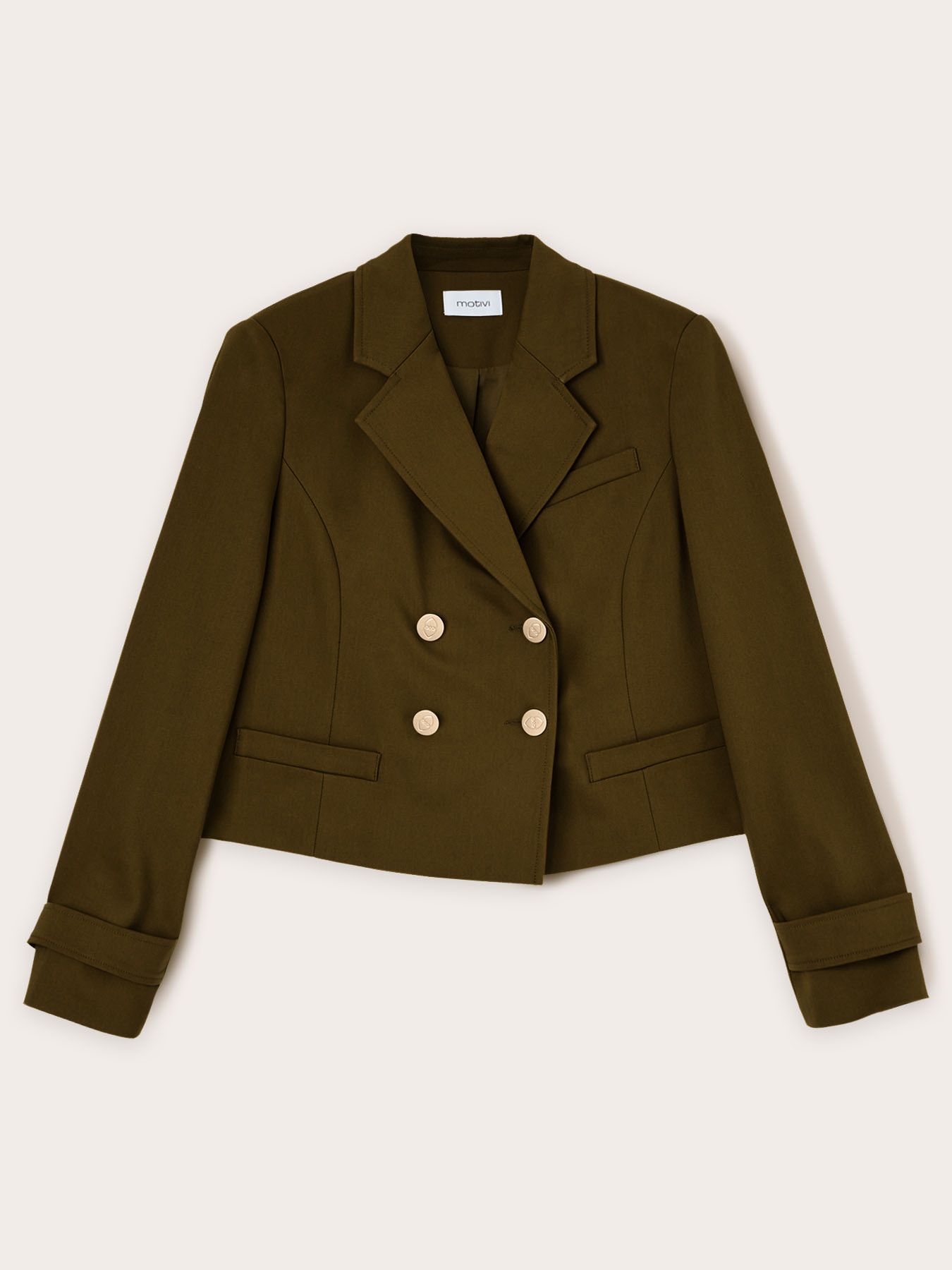 Veste spencer en coton m&eacute;lang&eacute; image number 4