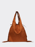 Suede-effect faux leather tote bag image number 2