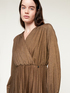 Robe longue lurex avec jupe plissée image number 2