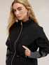 Quilted hooded cape with drawstring image number 3