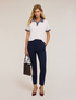 Polo shirt with striped edges image number 0