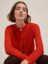 Cardigan in maglia traforata image number 0