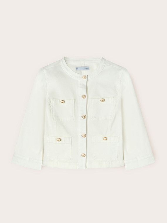 Mixed cotton drill jacket