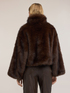 Bomber con colletto ampio e zip image number 1