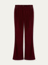Velvet flare trousers image number 3