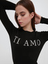 Sweater with embroidered lettering image number 0