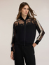 Offener Sweater mit Spitze image number 0