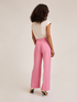 Flowing palazzo trousers in viscose blend image number 2