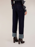 High-waisted cropped jeans with cuff image number 2