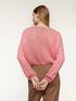Mohair blend Openwork boxy sweater image number 1