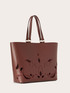 Shopping bag ricamata con manici image number 3