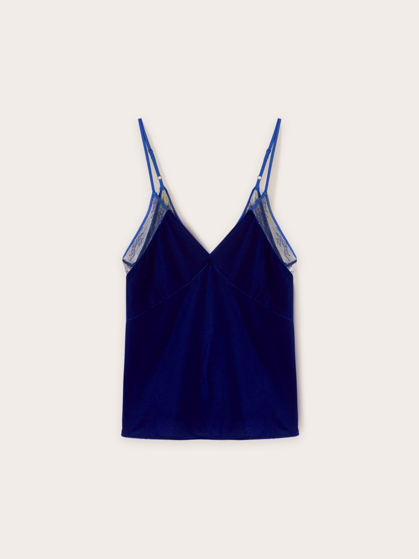 Dessous-Top aus glattem Samt und Spitze image number 4