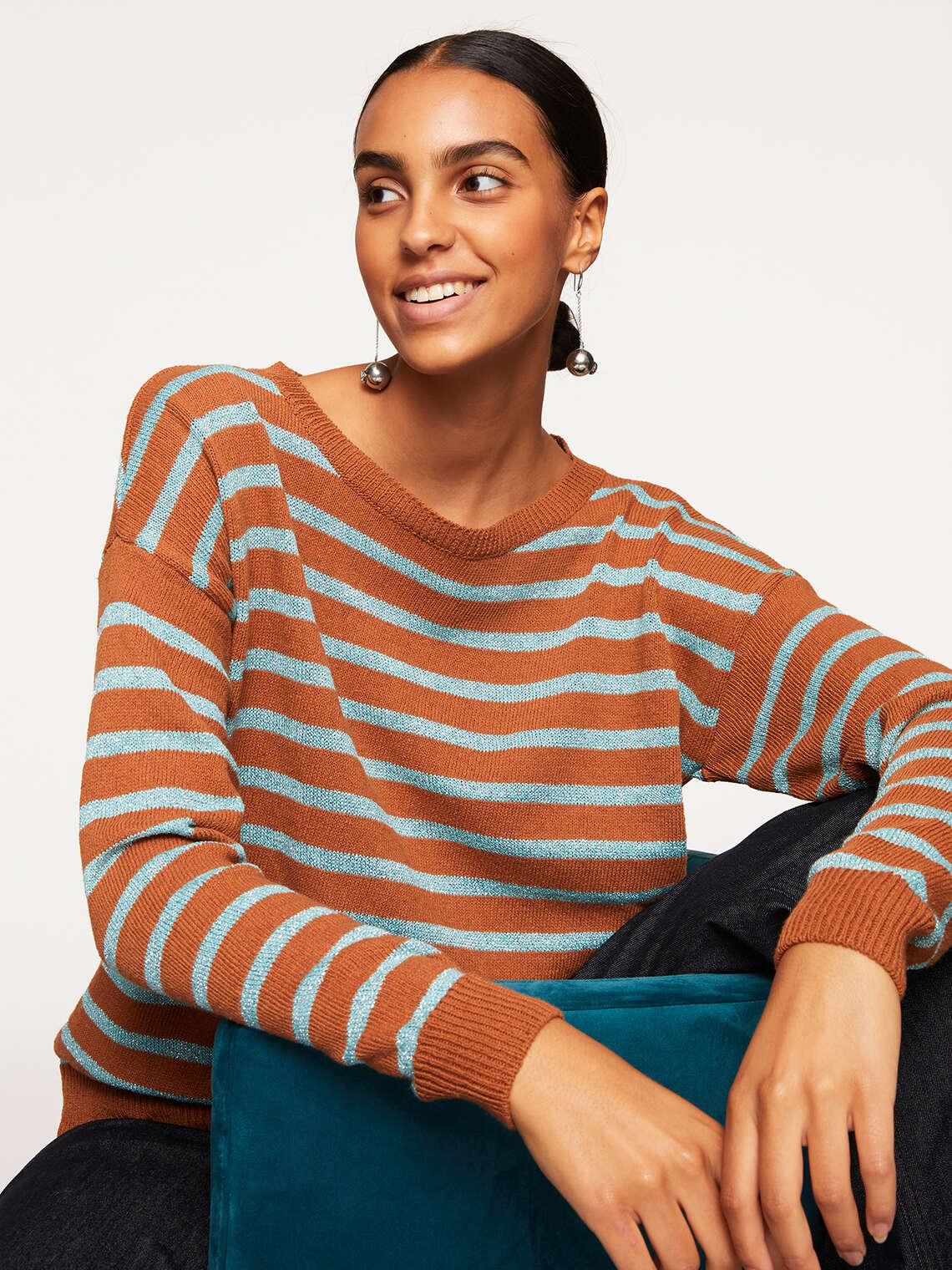 Maglia a righe lurex - Motivi.com