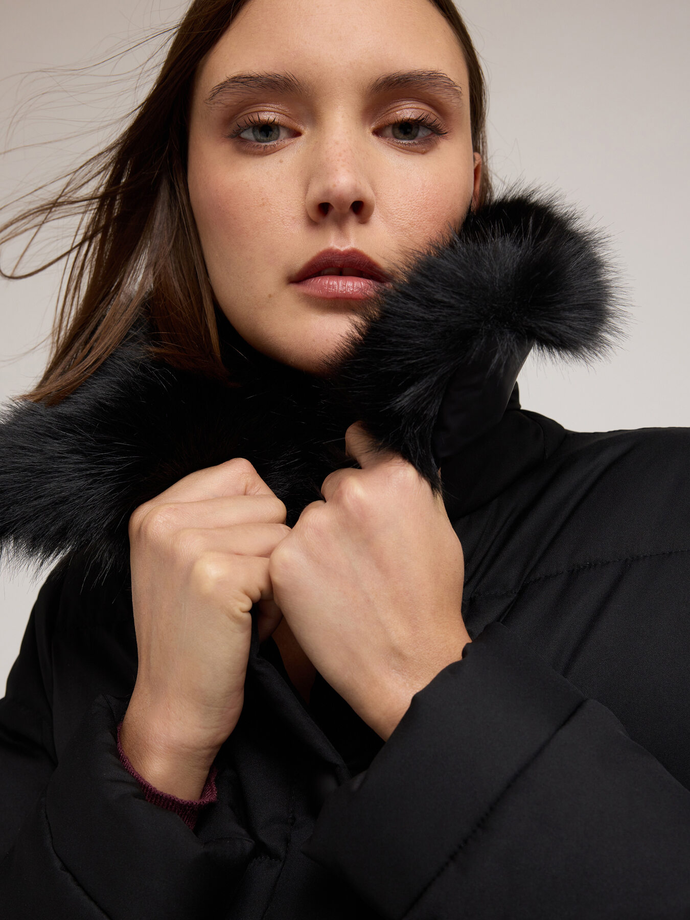 Doudoune longue avec col haut image number 3