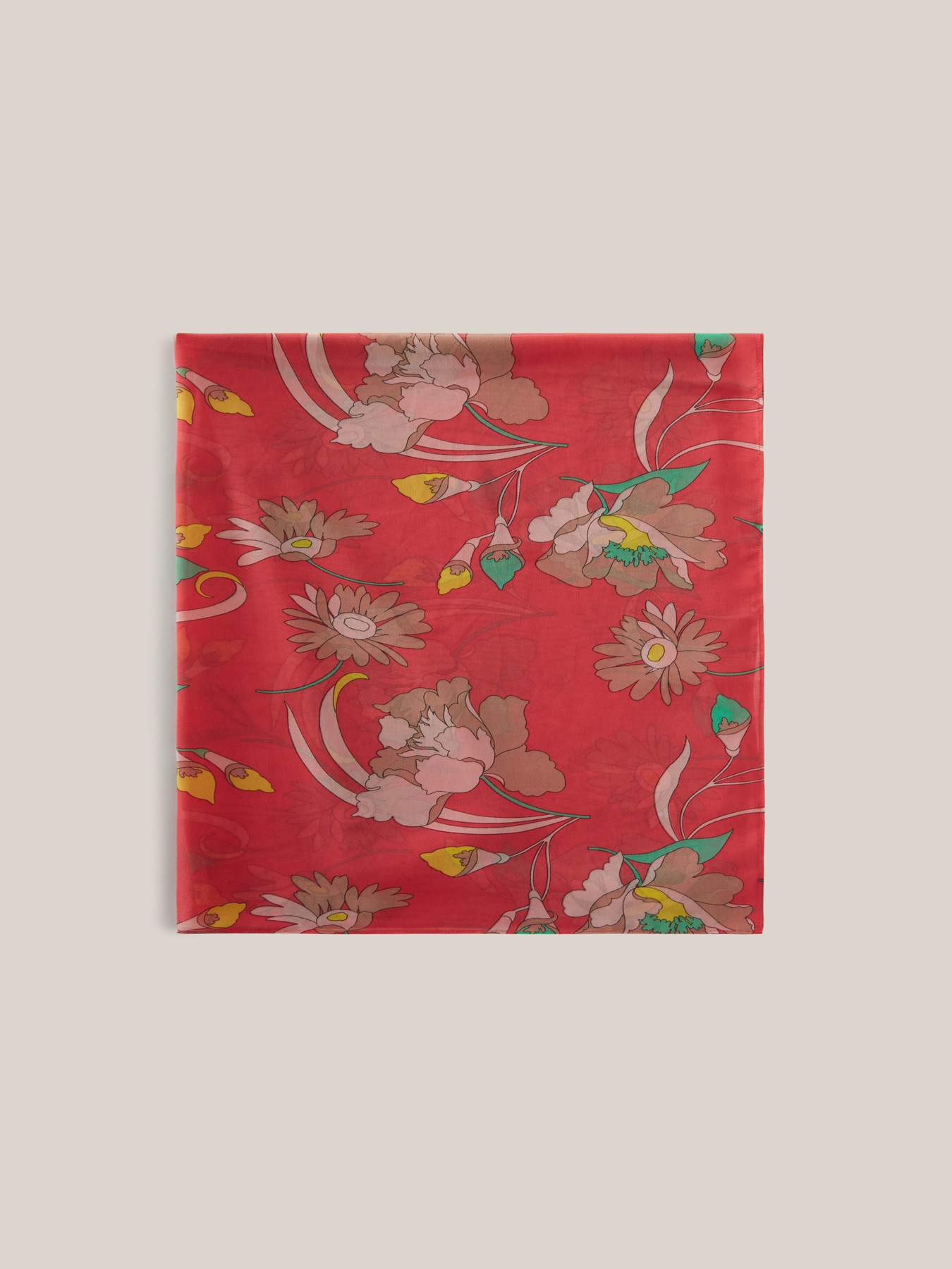 Pañuelo con estampado floral image number 0