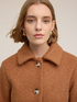 Boucl&eacute; wool coat image number 3