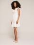 Short dress in broderie anglaise and openwork embroidery image number 0