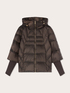 Heavy oversized down jacket with hood image number 4