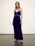 Smooth velvet and lace lingerie dress image number 0