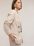 Double-breasted linen blazer image number 3