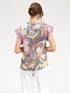 Cashmere patterned satin blouse image number 1