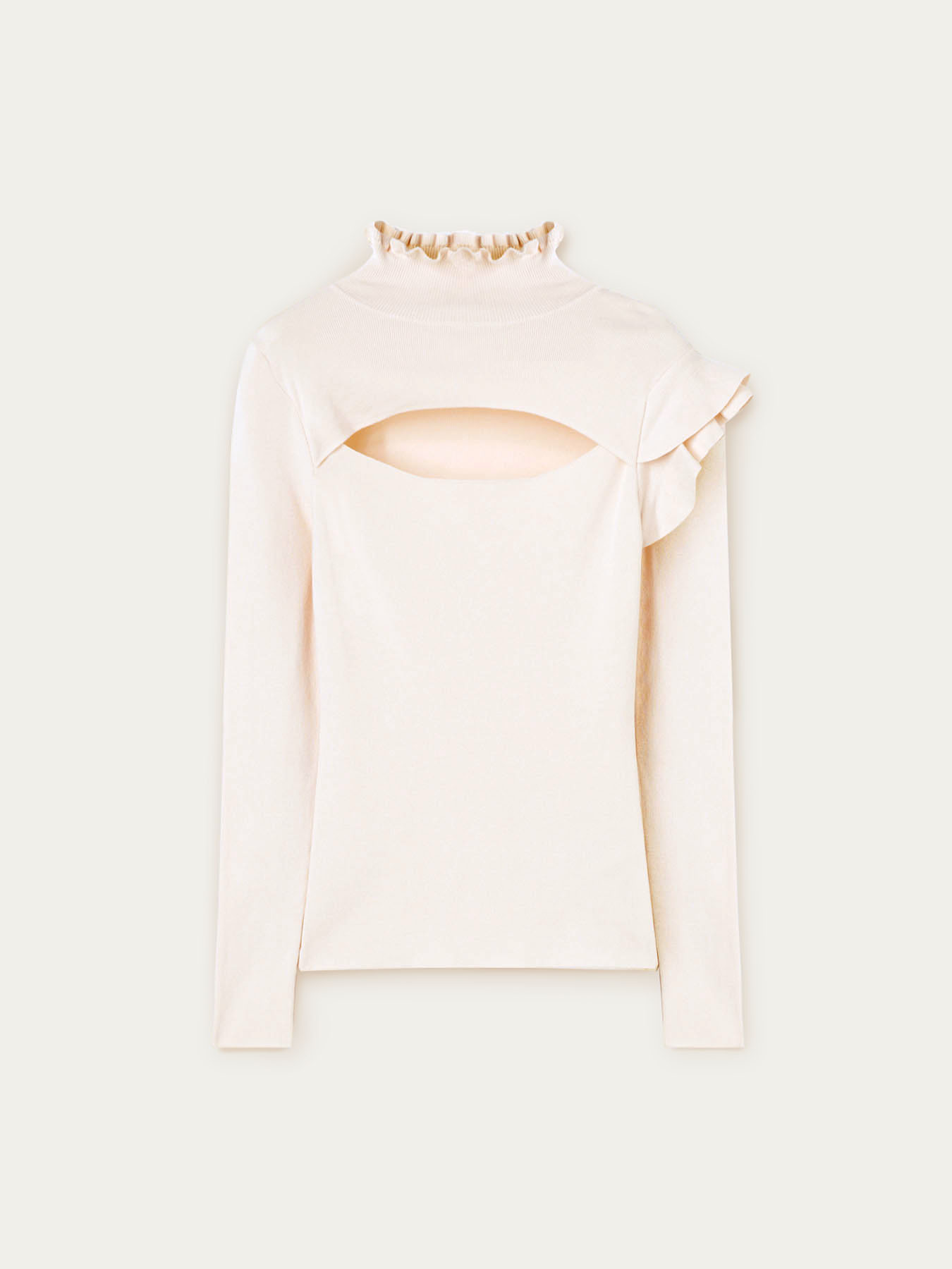 Turtleneck sweater with cut-out feature image number 3